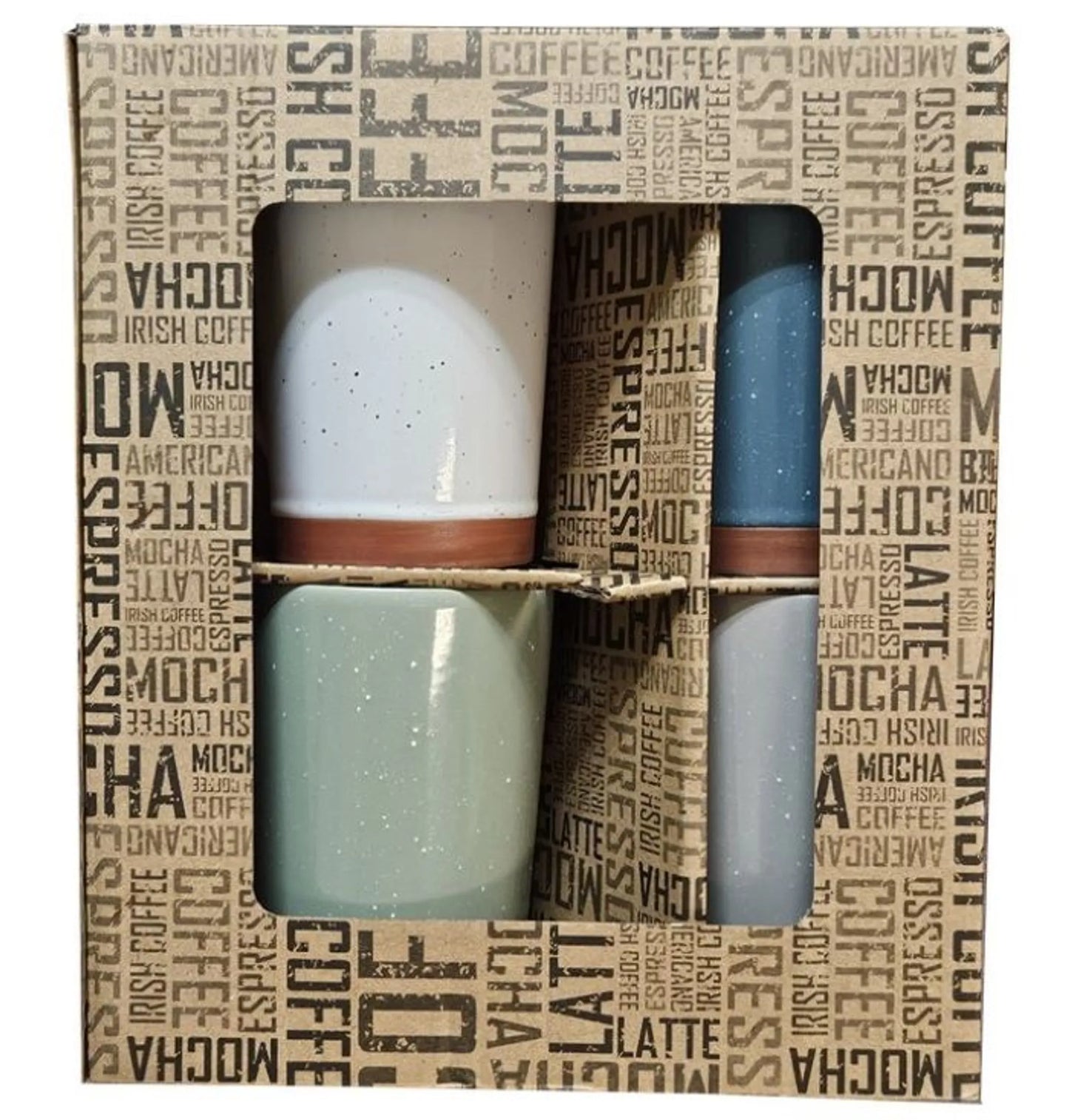 Marcelle Speckled Stoneware Mug Set — Set of 4