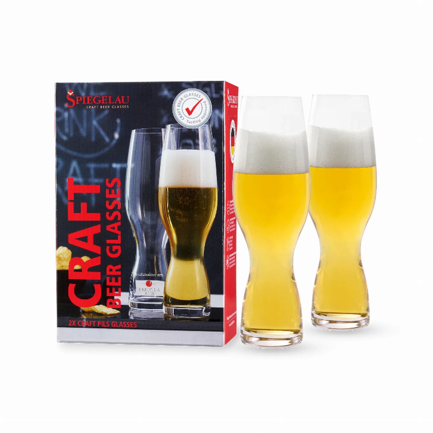 Spiegelau Craft Pilsner Glass | Lead-Free Crystal Beer Glass