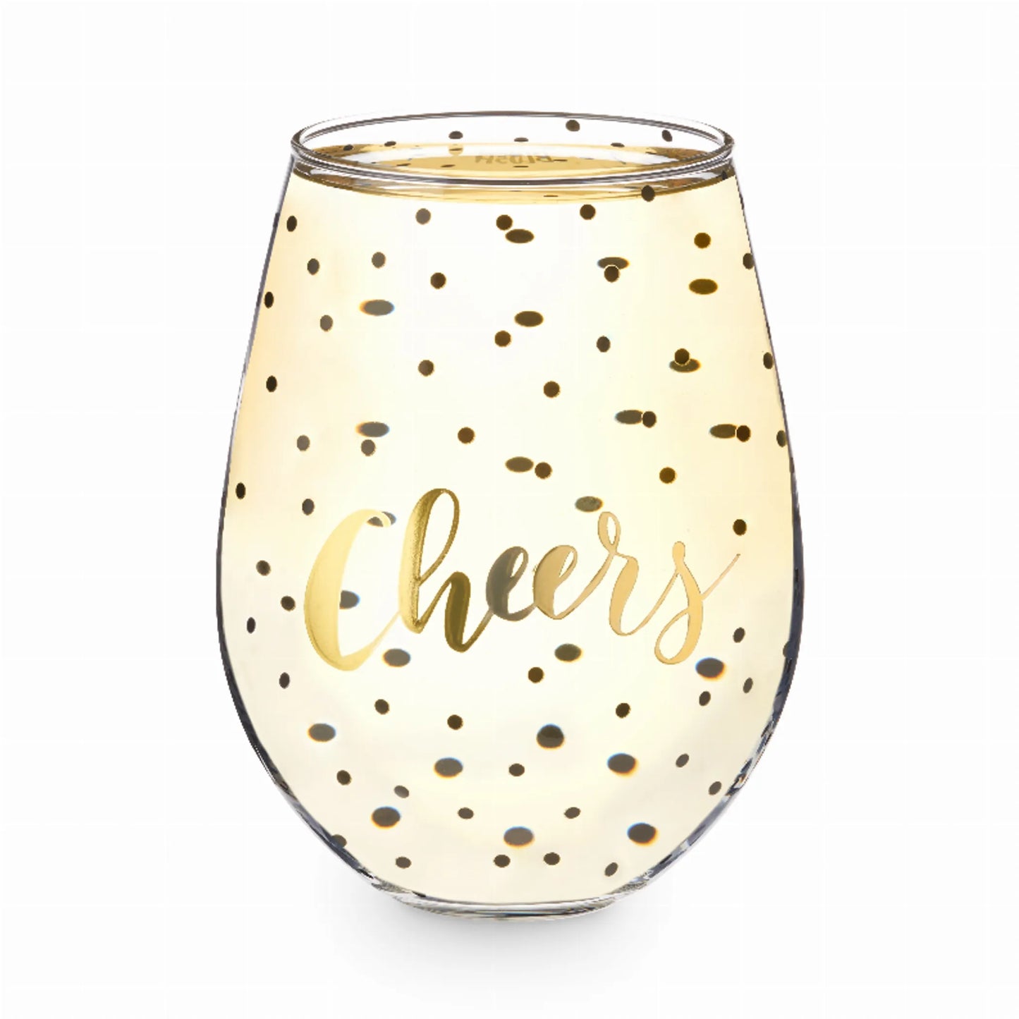Cheers Stemless Wine Glass by Blush | 30oz Oversized Novelty Wine Glass