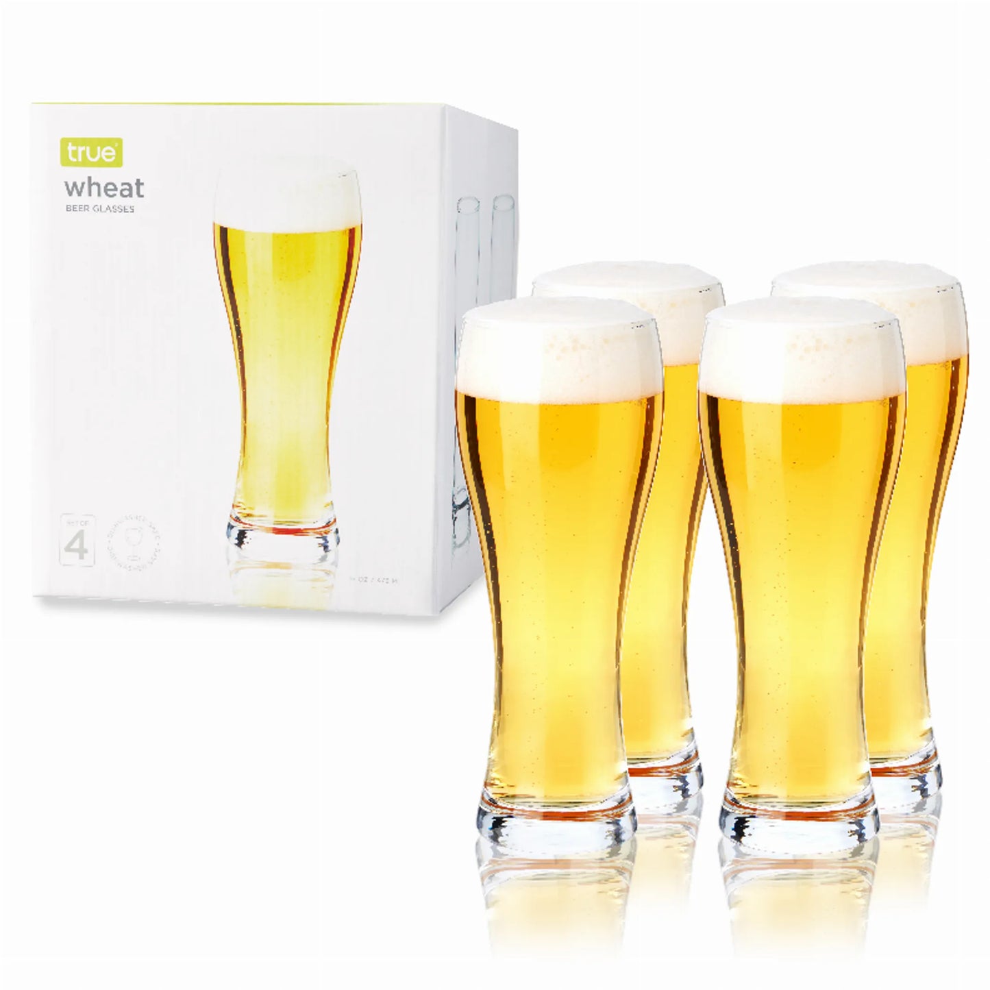 Wheat Beer Glasses By True - Set of 4