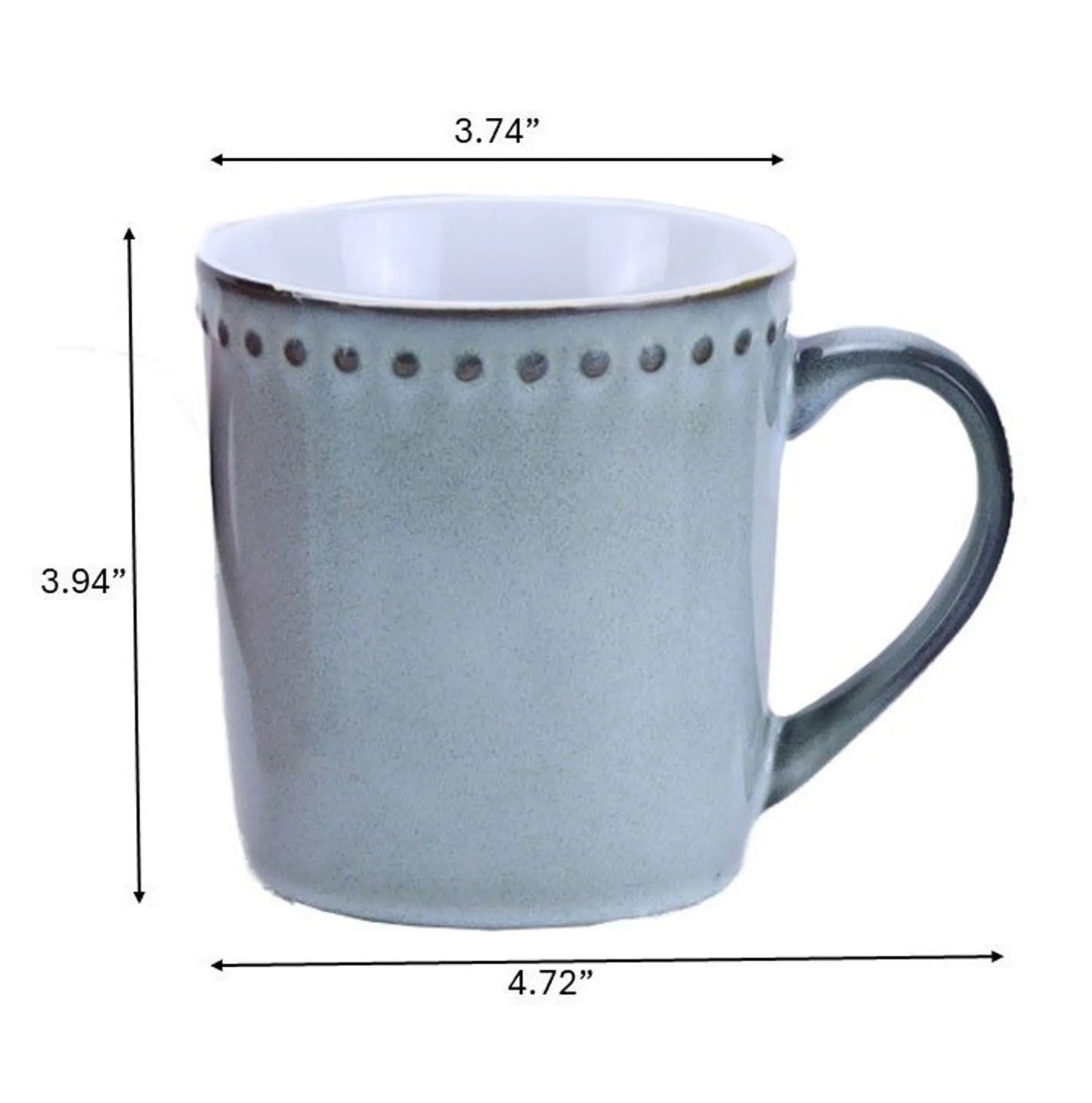 Marcelle Reactive Glaze Mug Set — Set of 4, 16 oz