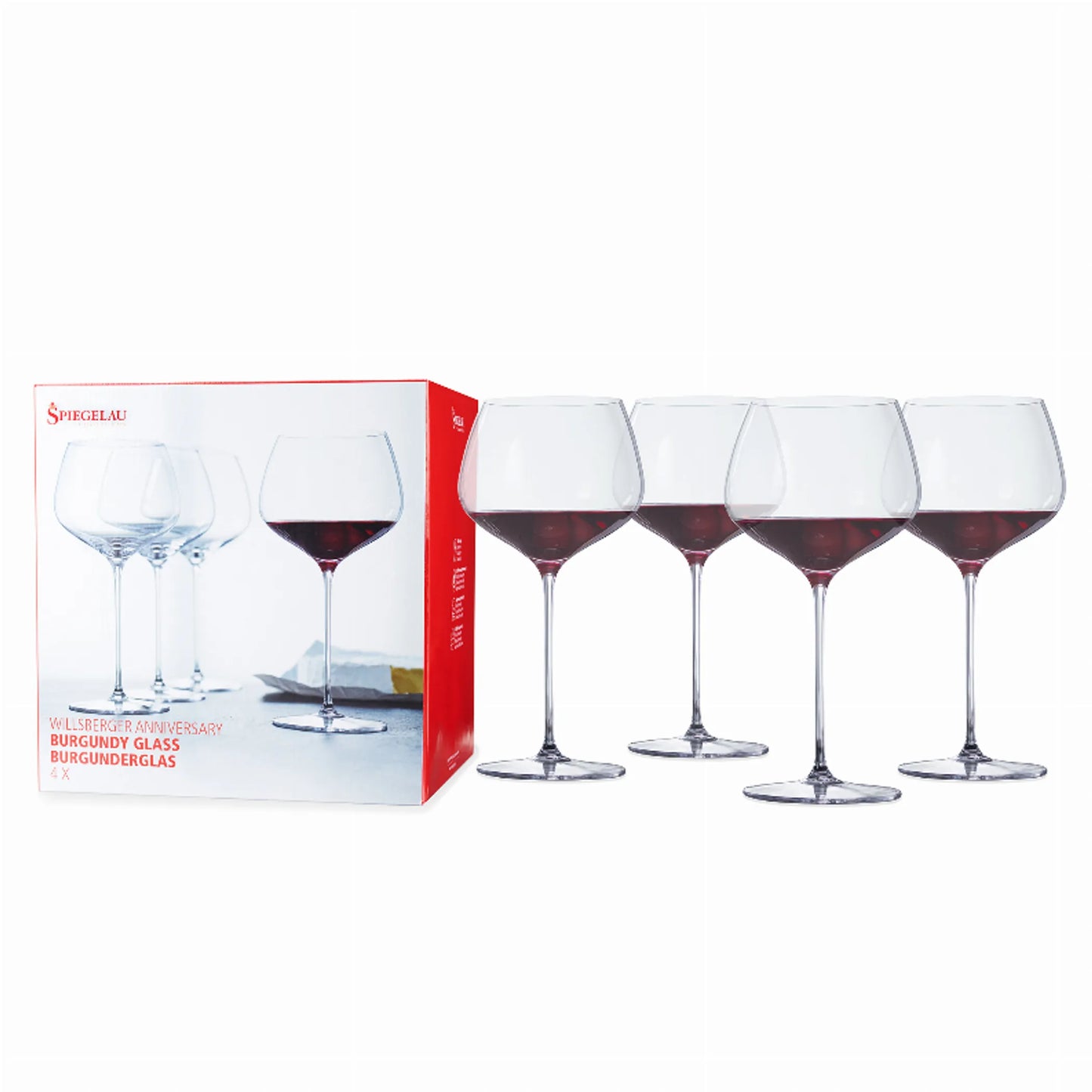 Spiegelau Willsberger Burgundy Glass -Set Of 4