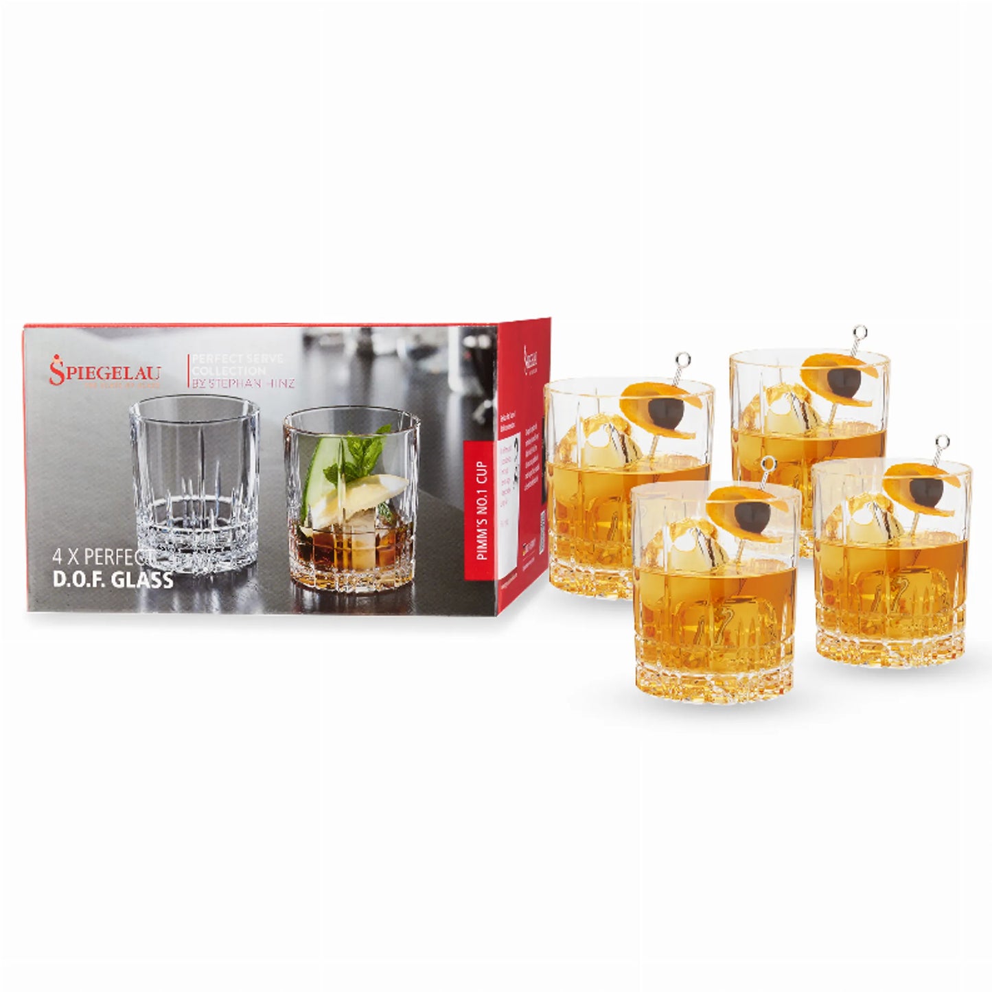 Spiegelau Perfect Double Old Fashioned Glasses — Set of 4