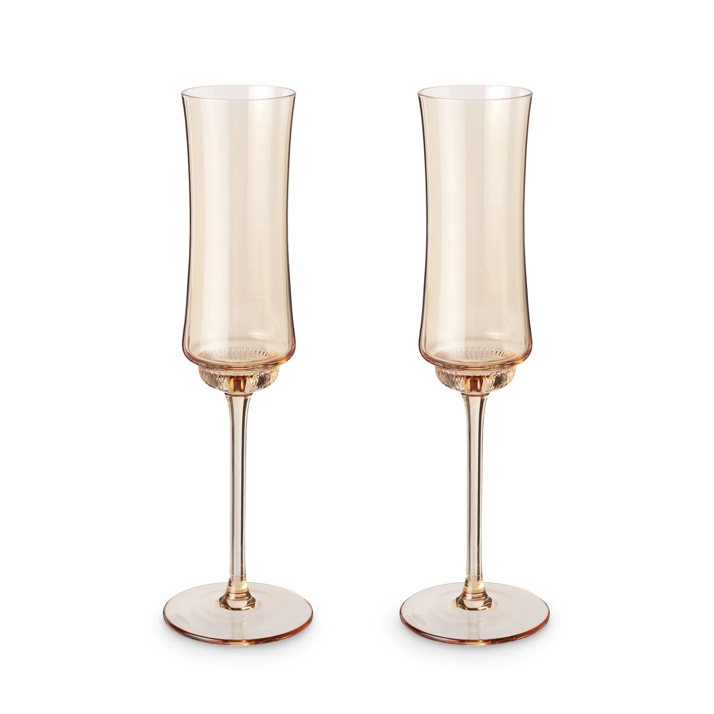 Tulip Champagne Flute in Amber by Twine Living