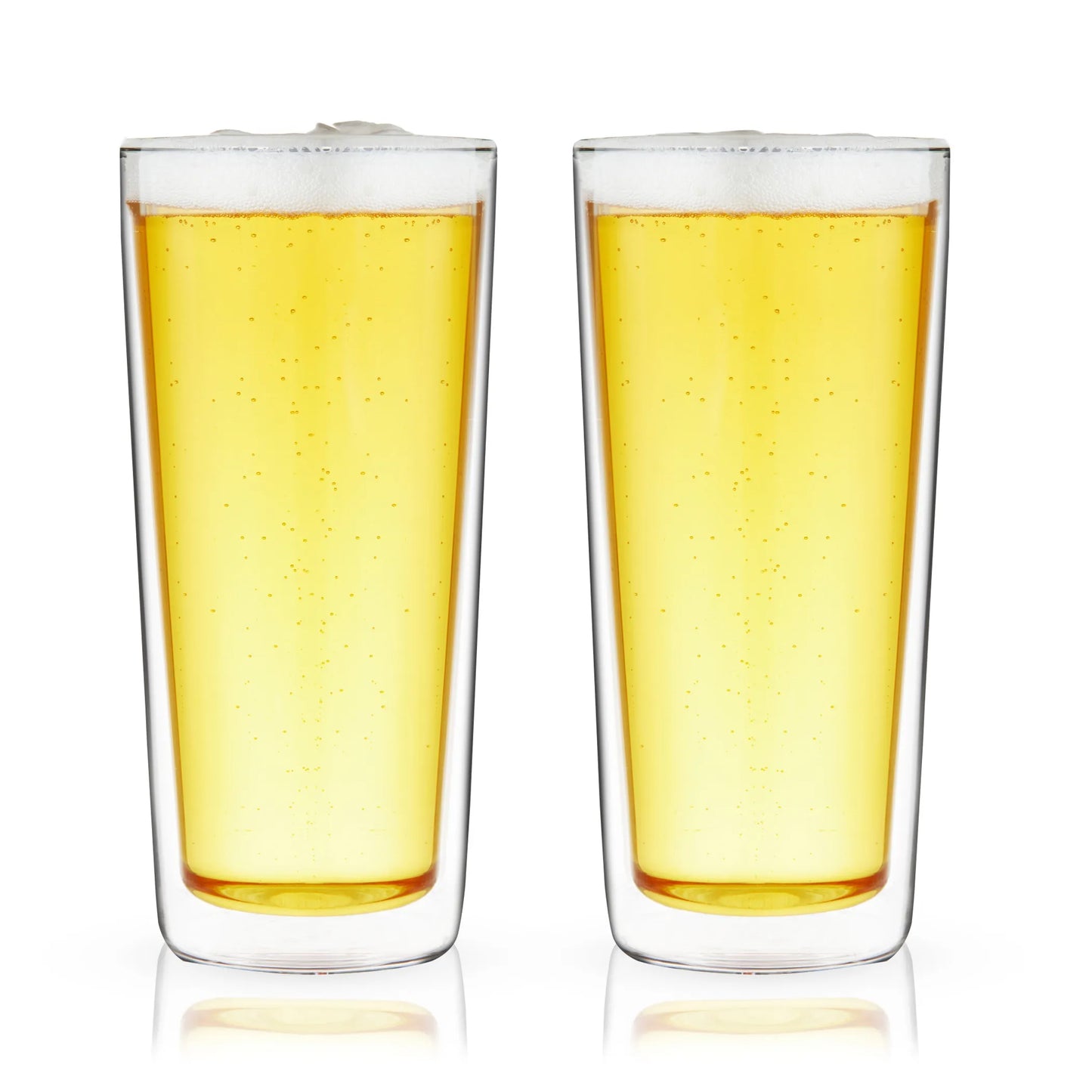 Double Walled Pint Glasses by True - Set of 2