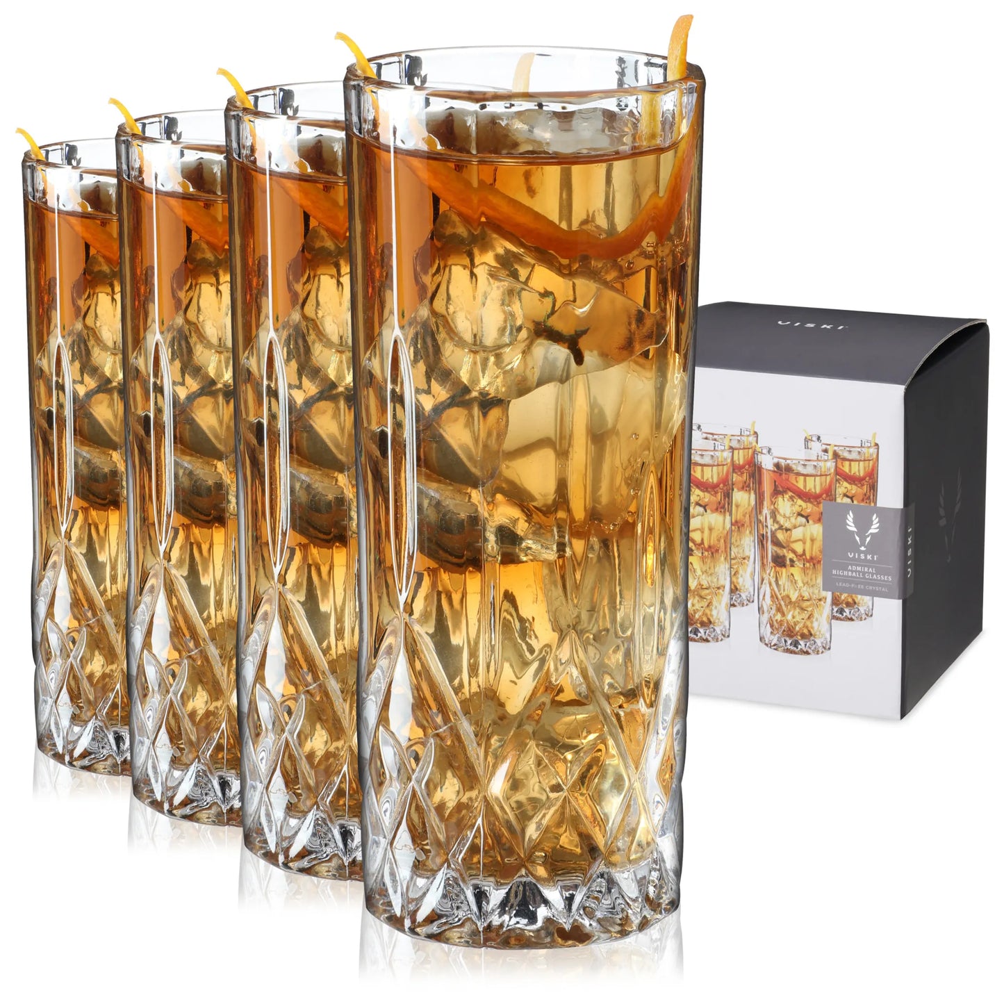 Admiral Highball Glasses - Set of 4