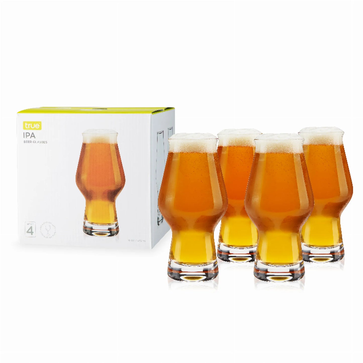 Ipa Beer Glasses By True - Set of 4